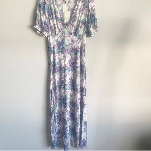 Floral V-Neck Maxi Dress